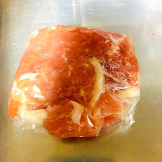 豚肉の下味冷凍　お弁当の生姜焼き用